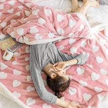 Load image into Gallery viewer, Soft Throw Blankets,Thick Weighted Blanket, Chunky Wool Blanket