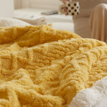 Load image into Gallery viewer, Chunky Knit Blanket, Fuzzy Throw Blanket, Cozy Blanket for Bed