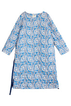 Load image into Gallery viewer, Women Winter Thick Prints Drawstring Waist Dress