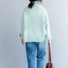 Load image into Gallery viewer, Women High Neck Cotton Loose Sweater