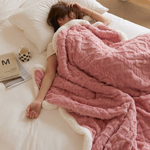 Load image into Gallery viewer, Chunky Knit Blanket, Fuzzy Throw Blanket, Cozy Blanket for Bed