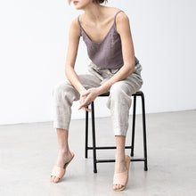 Load image into Gallery viewer, Linen Soft Summer Top / V neck Linen Slip Top Handmde Linen Women Blouse