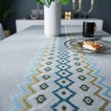 Load image into Gallery viewer, Linen Embroidered Table Tablecloth,Natural Linen Tablecloth,Wedding Tablecloth