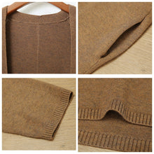 Load image into Gallery viewer, Women's Simple Loose V Neck Knit Cardigan