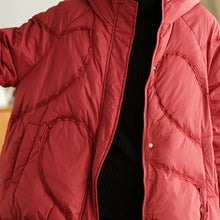 Load image into Gallery viewer, Winter Puffer Jacket, Warm Black Puffer Coat, Puffer Jacket with Hood