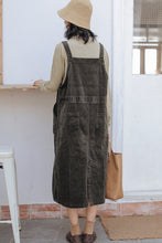 Load image into Gallery viewer, Winter Plus Size Corduroy Suspender Skirt For Women