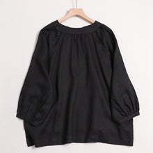 Load image into Gallery viewer, Cotton Linen Casual V Neck Shirt Women Tops