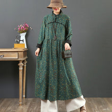Load image into Gallery viewer, Women's Warm Loose Retro Floral Dress