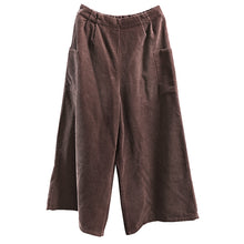 Load image into Gallery viewer, Women Loose Corduroy Wide Legs Pants
