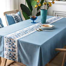 Load image into Gallery viewer, Cotton Linen Embroidered Table Tablecloth Wedding Tablecloth Custom Size Tablecloth