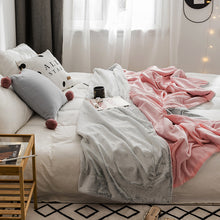 Load image into Gallery viewer, Soft Chunky Blanket, Cozzy Plush Blanket, Rabbit Fur Blanket