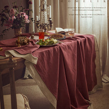 Load image into Gallery viewer, Linen Tablecloth Rustic Tablecloth For Wedding Round,Square,Rectangular Table Linens. Custom Linen Fabric Tablecloth