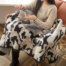 Load image into Gallery viewer, Soft Throw Blankets, Plush Wool Blanket, Camouflage Blanket