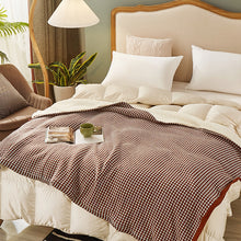 Load image into Gallery viewer, Chunky Weight Blanket, Plush Wool Blanket, Soft Plaid Blanket