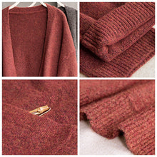 Load image into Gallery viewer, Long Wool V-Neck Cardigan For Women Z91015