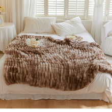 Load image into Gallery viewer, Chunky Blanket, Fuzzy Throw Blankets, Solid Color Plush Blanket