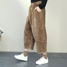 Load image into Gallery viewer, Retro Plus Size Corduroy Pants For Women