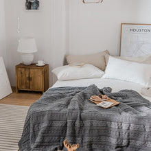 Load image into Gallery viewer, Soft Throw Blankets, Warm Blanket for Winter, Throw with Tassels