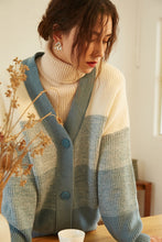 Load image into Gallery viewer, Women Cute Knit Striped Cardigan Sweater