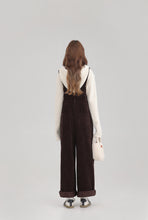 Load image into Gallery viewer, Winter Women Jumpsuit Causel Long Overalls Corduroy Wide leg Trouser
