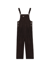 Load image into Gallery viewer, Winter Women Jumpsuit Causel Long Overalls Corduroy Wide leg Trouser
