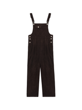 Load image into Gallery viewer, Winter Women Jumpsuit Causel Long Overalls Corduroy Wide leg Trouser