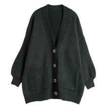 Load image into Gallery viewer, Women Casual V-Neck Sweater Coat Z9299