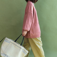 Load image into Gallery viewer, Women Casual V-Neck Sweater Coat Z9299