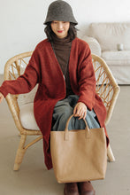 Load image into Gallery viewer, Long Wool V-Neck Cardigan For Women Z91015