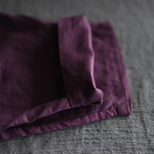 Load image into Gallery viewer, Purple Linen Turnip Pants Simple Causel Trousers Women Clothes - FantasyLinen