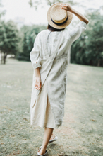 Load image into Gallery viewer, 100%Linen Apron Bakery Catering Painter Florist Gardener Workwear