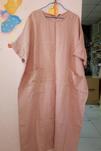 Load image into Gallery viewer, Fashion Cotton Linen Maxi Dresses Women Loose Clothes Q2062