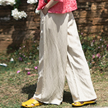 Load image into Gallery viewer, Loose Linen Casual Wide Legs Pants For Women