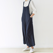 Load image into Gallery viewer, Loose Casual Linen Wide Leg Overalls For Women