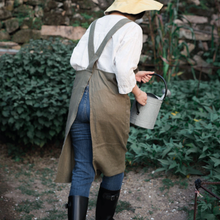 Load image into Gallery viewer, Linen Vest Type Apron Restaurant Milk Tea Shop Florist Home Kitchen Workwear