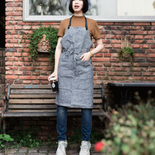Load image into Gallery viewer, Linen Apron Men And Women's Restaurant Baristas Home Kitchen Workwear