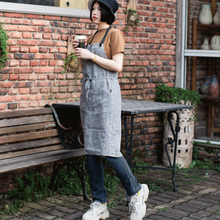 Load image into Gallery viewer, Linen Apron Men And Women's Restaurant Baristas Home Kitchen Workwear