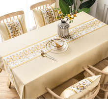 Load image into Gallery viewer, Cotton Linen Embroidered Table Tablecloth Wedding Tablecloth Custom Size Tablecloth