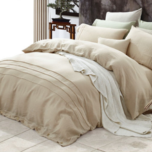 Load image into Gallery viewer, Comfortable Pure Color Soft Linen Bedding Set