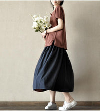 Load image into Gallery viewer, Soft Sweet Lovely Short Knitwear Cotton Top Blouse Women Clothes LR015 - FantasyLinen