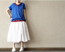 Load image into Gallery viewer, Soft Sweet Lovely Short Knitwear Cotton Top Blouse Women Clothes LR015 - FantasyLinen