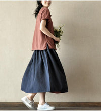 Load image into Gallery viewer, Soft Sweet Lovely Short Knitwear Cotton Top Blouse Women Clothes LR015 - FantasyLinen