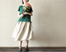 Load image into Gallery viewer, Soft Sweet Lovely Short Knitwear Cotton Top Blouse Women Clothes LR015 - FantasyLinen