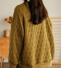 Load image into Gallery viewer, Casual Women's Coats, Cotton Black Cardigan, Drop Shoulder Cardigan