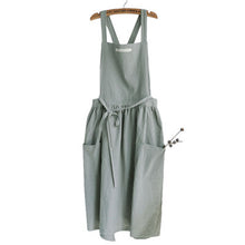 Load image into Gallery viewer, Korea Style Cotton Apron Gardener Waitress Bakery Florist Work Wear A18020