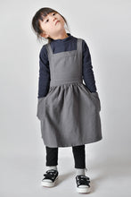 Load image into Gallery viewer, Baby Apron Art Drawing Linen Household Workwear