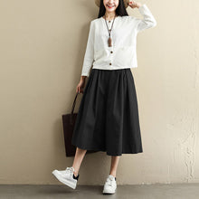 Load image into Gallery viewer, Women Summer Loose Wide-leg Pants Casual Cropped Trousers K045