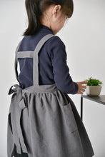 Load image into Gallery viewer, Baby Apron Art Drawing Linen Household Workwear