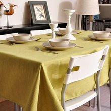 Load image into Gallery viewer, Linen Tablecloth In Various Colors. Round. Square. Rectangular Table Linens. Custom Linen Fabric Tablecloth