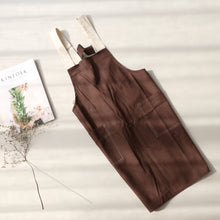 Load image into Gallery viewer, Cotton Linen Apron Waitress Bar Bakery Catering Painter Florist Gardener Workwear A18021